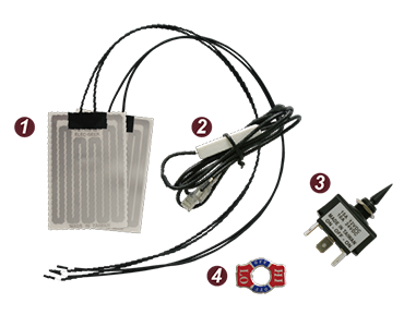30W Handlebar Grip Heater Kit
