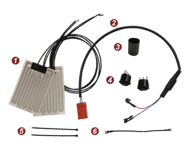 Adhesive Handlebar Grip Heater & Deluxe Thumb Warmer Kit
