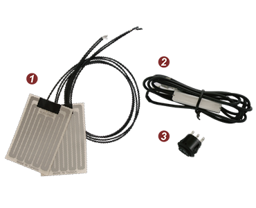 Adhesive Deluxe Heated Grip Set